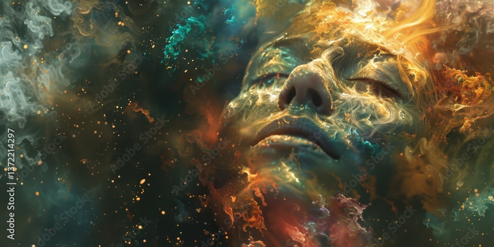 Poster immerse yourself in the world of wisdom with dynamic imagery of awareness