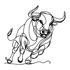 bull vector illustration