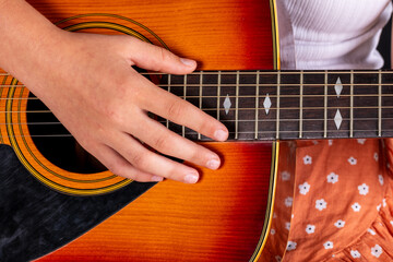close up of music instrument strings