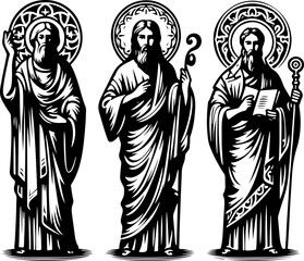 sketch vector illustration silhouette design icon logo symbol identity symbol christian religion light goodness  