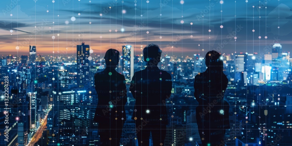 Poster Technology solution for business strategy and data