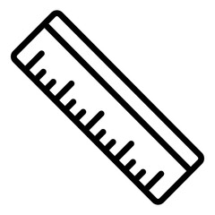 Fototapeta premium Ruler Vector Line Icon Design