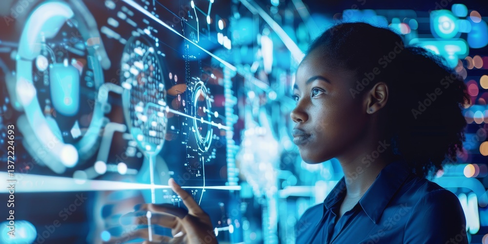 Poster Technology solution for business strategy and data