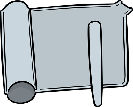 Illustration of pill counting tray and spatula
