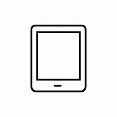 Tablet device icon vector sign