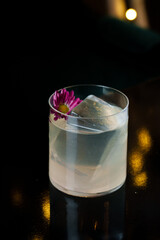 A fresh and delicious drink with an original serving