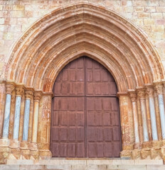 Portal of a church in Silves Algarve Portugal