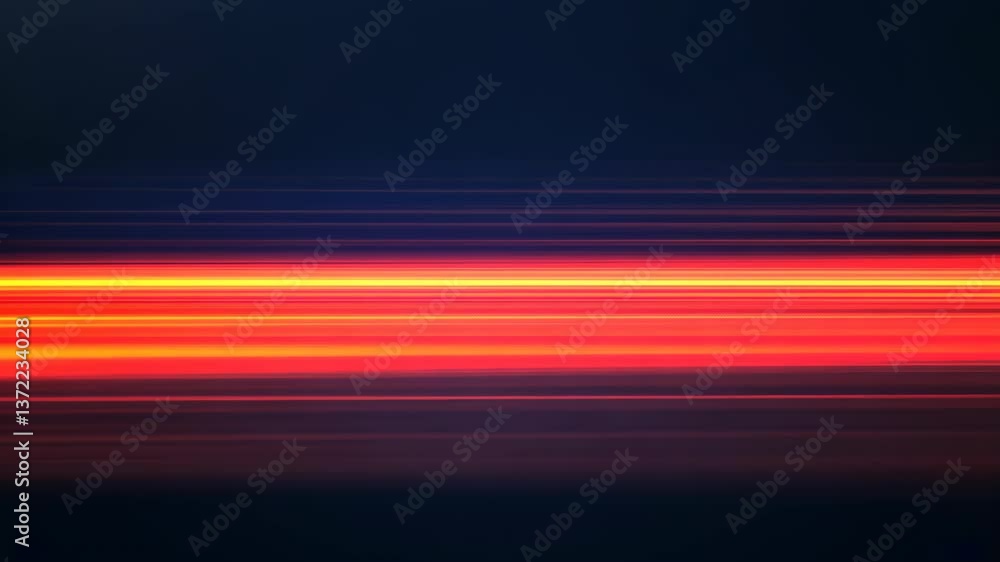 Poster vibrant light transition with dynamic horizontal streaks on dark background