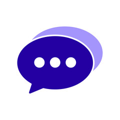 Icon a message, isolated against a clean background.