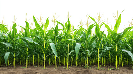 Obraz premium A Golden Field of Corn Stretching to the Horizon