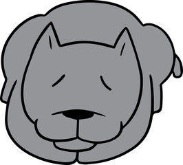 Illustration of dog sleeping
