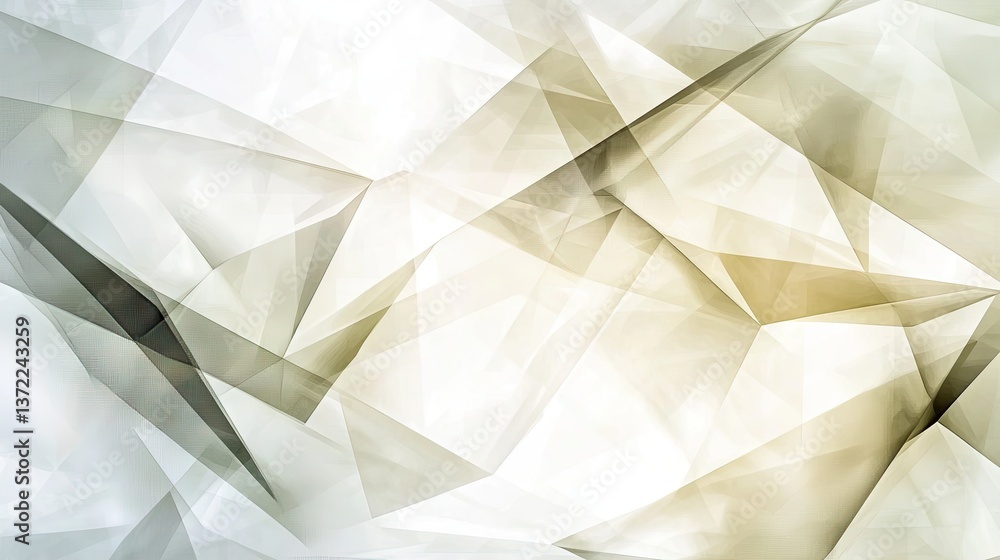 Poster clean abstract background with subtle polygonal patterns and soft neutral hues. a modern minimal aes