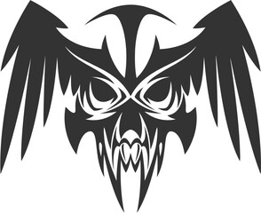 skull head vector sticker 