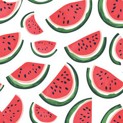 Watermelon on a white background