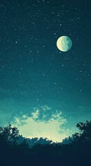 Abstract Blue Light Streaks with Floating Particles on a Dark Background