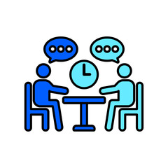 Icon a deliberation, isolated against a clean background.