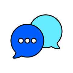 Icon a speech bubble, isolated against a clean background.