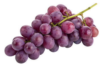 Fototapeta premium Bunch of Grapes, Isolated White Background, Transparent Background, PNG