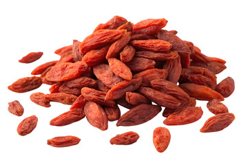 Dried Goji Berries Isolated Transparent Background, PNG – Healthy Superfood Snack Clipart for Design