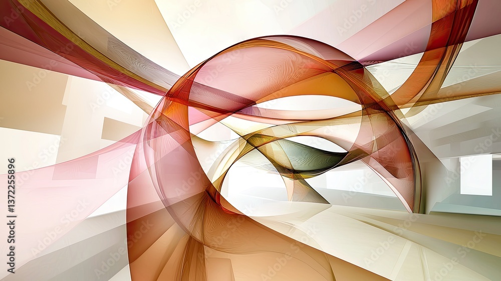 Poster dynamic pink and orange abstract background with a futuristic digital style.