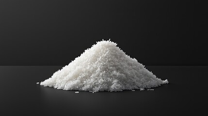 A Single Grain of White Rice in Focus