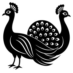 peacock vector illustration
