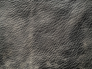 Grey non persomalized leather close up view with silver reflections