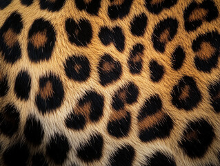 classic leopard skin for design or background. Far distance of shooting