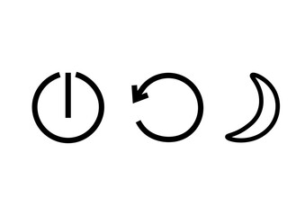 Window Power Buttons icons.