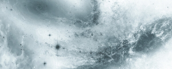 Deep Space Abstract with Turbulent Blue Nebula and Celestial Glow

