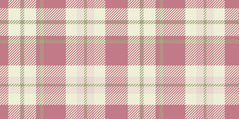 Traditional tartan look in a seamless pattern with beige, light pink, and olive green.