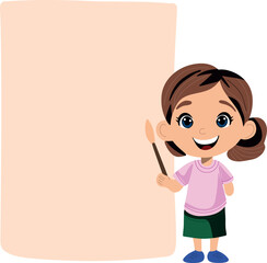 A young artist sits before a blank canvas, ready to bring her vision to life. The scene captures creativity, inspiration, and new beginnings, perfect for artistic and motivational themes.