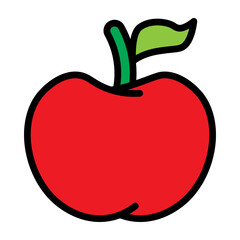 Apple Vector Filled Icon Design