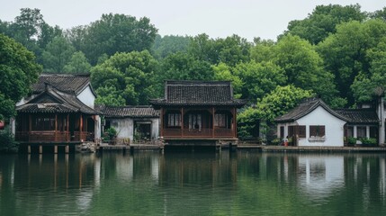 Fototapeta premium Antique Summer Resort, Chinese style ancient architecture 