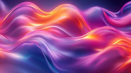 Colorful abstract waves flowing, vibrant background, design element