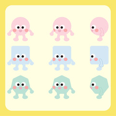 도형 캐릭터 턴어라운드 모음_01