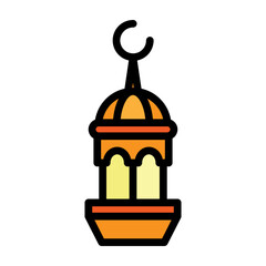 Minaret Vector Filled Icon Design