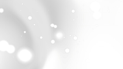 white gradient background features bright circular light specks