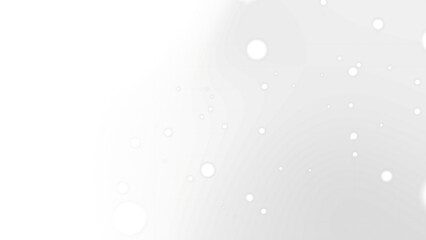 white gradient background features scattered small bright circles