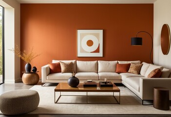 A living room filled with furniture and a fire place.