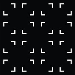 Obraz premium Right Angle Frame Arrow Head Shape Cross Icon Pattern Silhouette