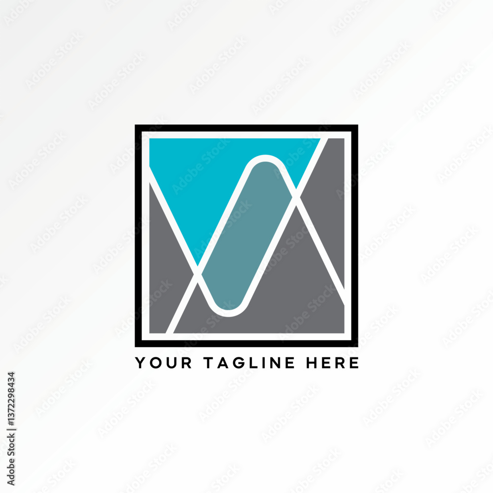 Poster logo design graphic concept creative premium vector stock image top sell initial vv font line flip v