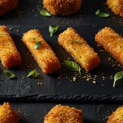 A modern, minimalist presentation of crispy roasted.