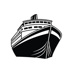 Obraz premium vector illustration of a cruise ship