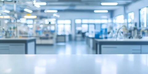 Fototapeta premium An abstract representation of a laboratory with a soft-focus effect.