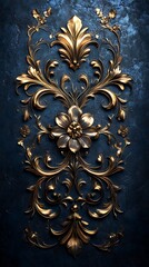 Luxury Gold Floral Wallpaper Elegant Mobile Wallpaper Design