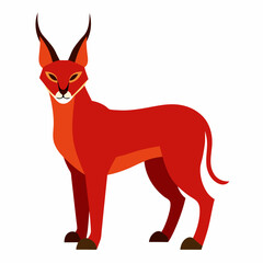 Caracal vector illustration 