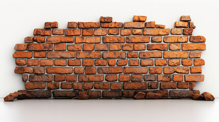 Textured Red Brick Wall with Rustic Appeal