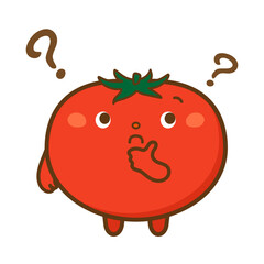考えるトマトのキャラクター
