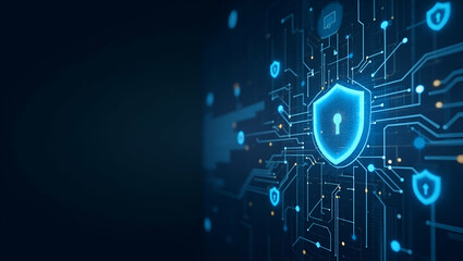 Fototapeta premium Trade War and Cybersecurity Risks amplify concerns about digital infrastructure data integrity and cross border vulnerabilities. Examine potential threats evolving regulations and safeguards that prot